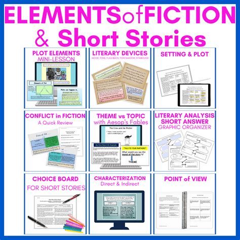 what elements are similar to short stories and novels